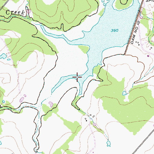 Topographic Map of Albers Branch, TX