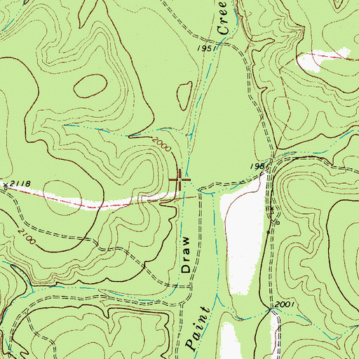 Topographic Map of Beasley Draw, TX
