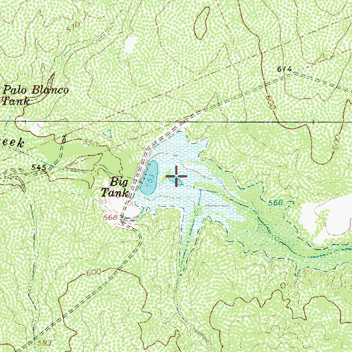 Topographic Map of Big Tank, TX
