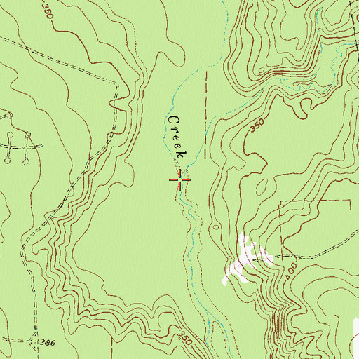 Topographic Map of Blue Branch, TX