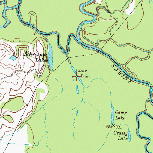 Topographic Map of Clear Lake, TX
