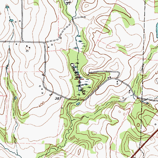 Topographic Map of County Lake, TX