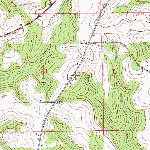 Topographic Map of Gravel Hill School (historical), AL