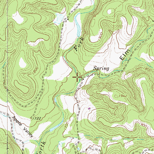 Topographic Map of Elm Valley, TX