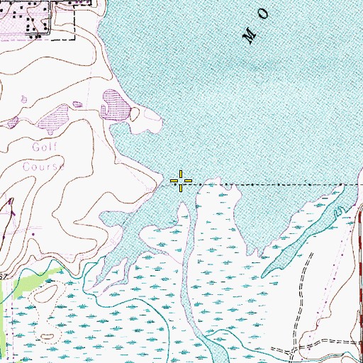Topographic Map of Fish Creek, TX