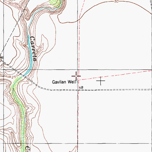 Topographic Map of Gavilan Well, TX