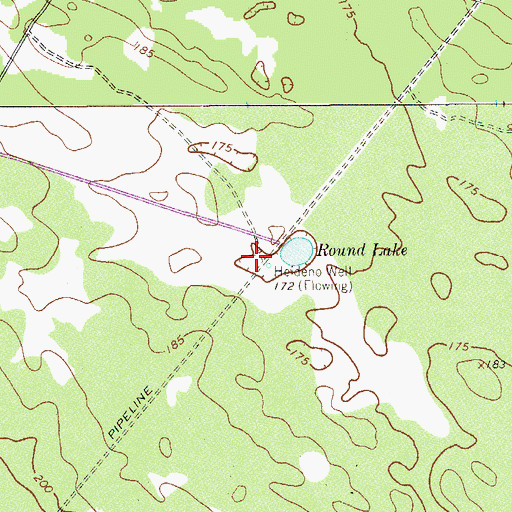 Topographic Map of Heldeno Well, TX