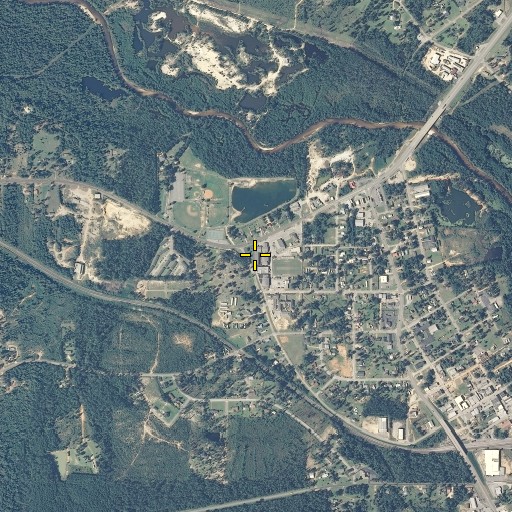 Aerial/Satellite Image of Flomaton High School, AL