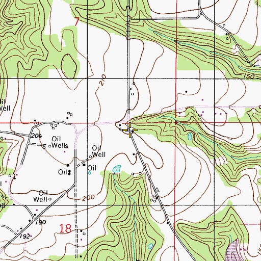 Topographic Map of Friendship Church, AL