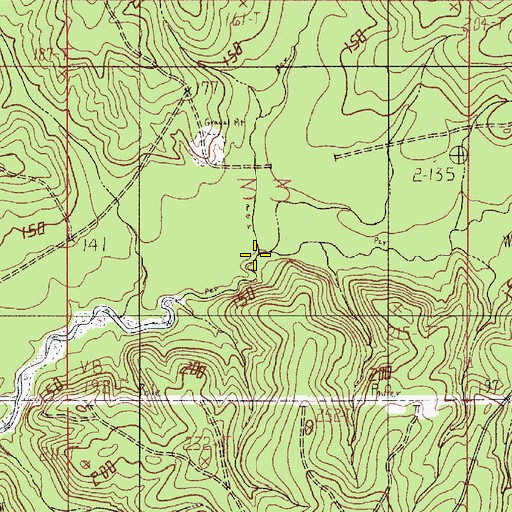 Topographic Map of Shipps Creek, AL