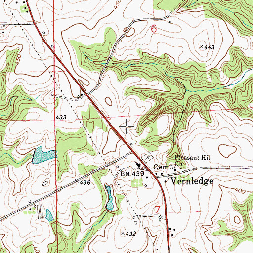 Topographic Map of Bells Gin (historical), AL