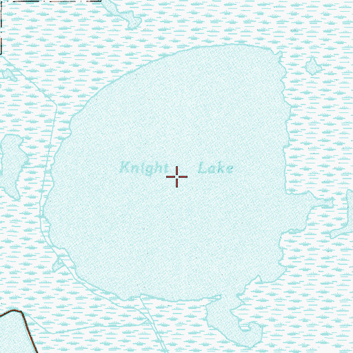 Topographic Map of Knight Lake, TX