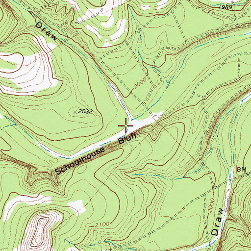Topographic Map of Knust Draw, TX