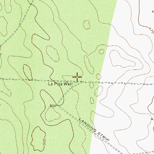 Topographic Map of La Pita Well, TX