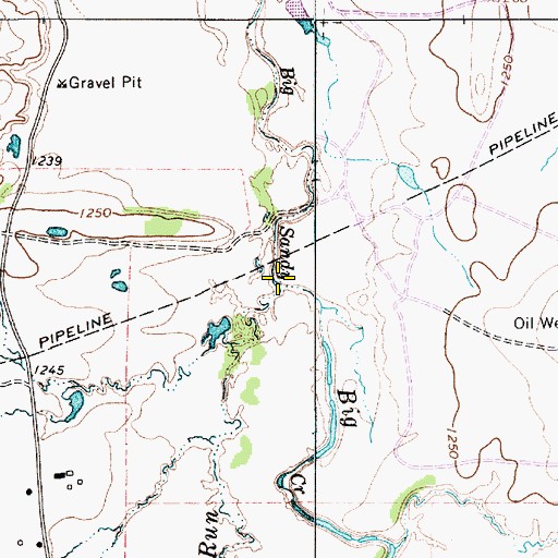 Topographic Map of Long Run, TX