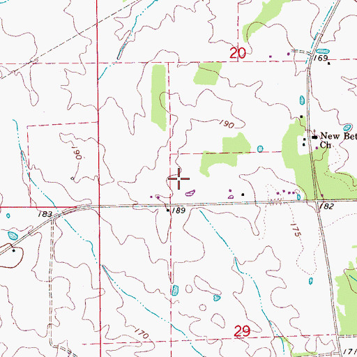 Topographic Map of Archie Institute School (historical), AL