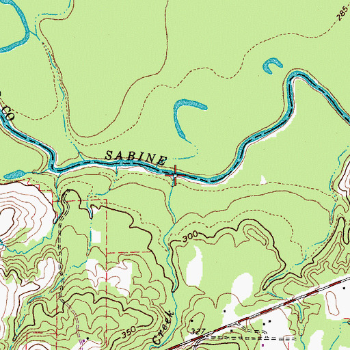 Topographic Map of Lynn Creek, TX
