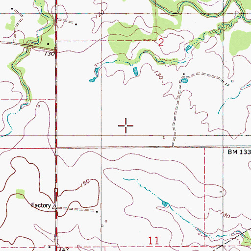 Topographic Map of Little Rock Church (historical), AL