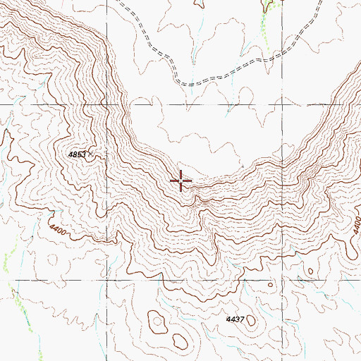 Topographic Map of Mitchell Mesa, TX