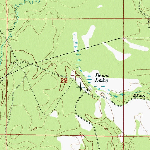 Topographic Map of Shady Grove School (historical), AL