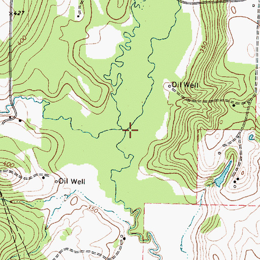 Topographic Map of Parker Creek, TX