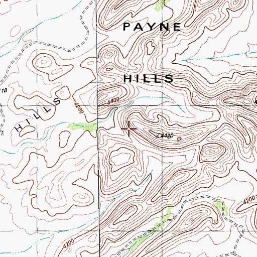 Topographic Map of Payne Hills, TX