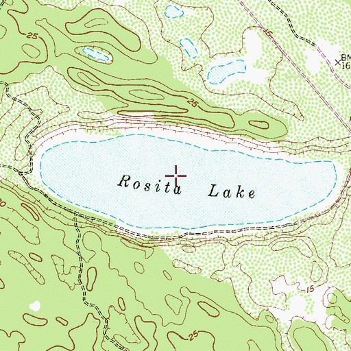Topographic Map of Rosita Lake, TX