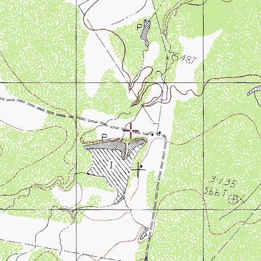 Topographic Map of S Cotulla, TX