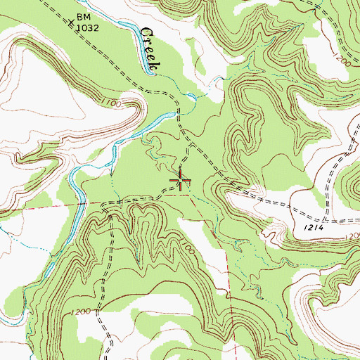 Topographic Map of Sam Bass Hollow, TX