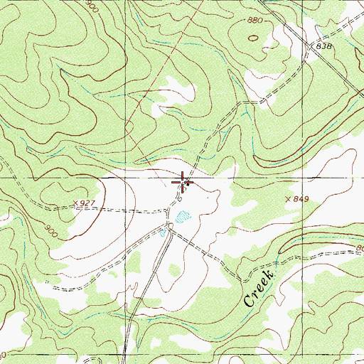 Topographic Map of Scrutchin Ranch, TX