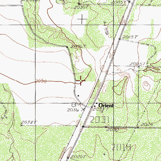 Topographic Map of Skinner School, TX