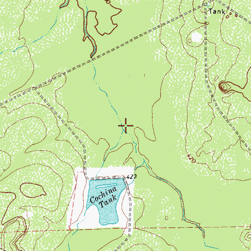 Topographic Map of Soledad Creek, TX