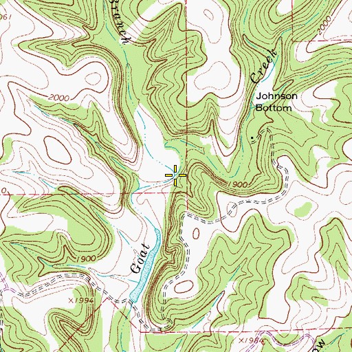 Topographic Map of Spring Branch, TX