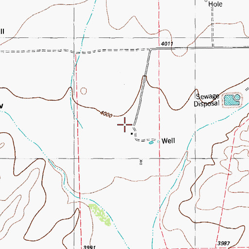 Topographic Map of Spruce Ranch, TX