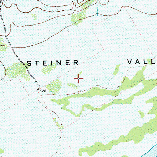 Topographic Map of Steiner Valley, TX