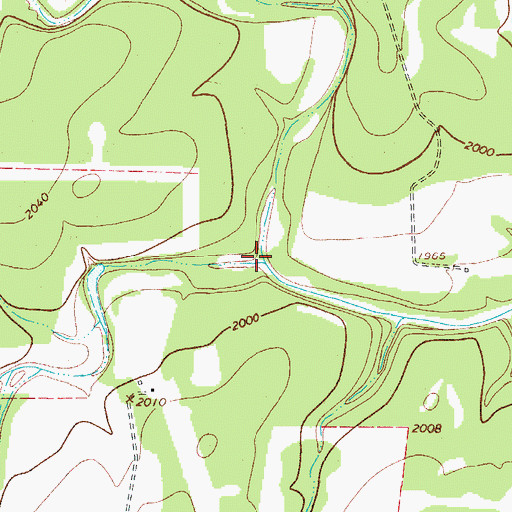 Topographic Map of Stevens Creek, TX