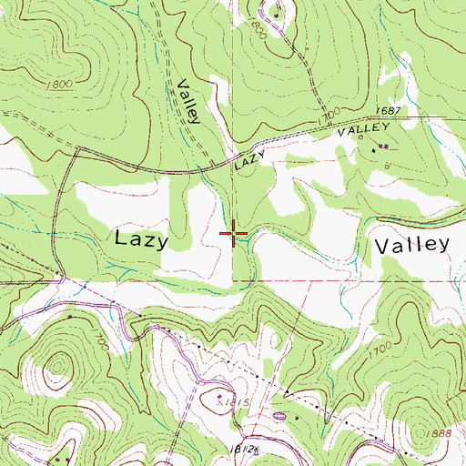 Topographic Map of Telgmann Valley, TX