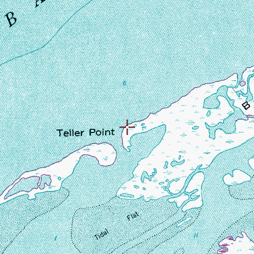 Topographic Map of Teller Point, TX