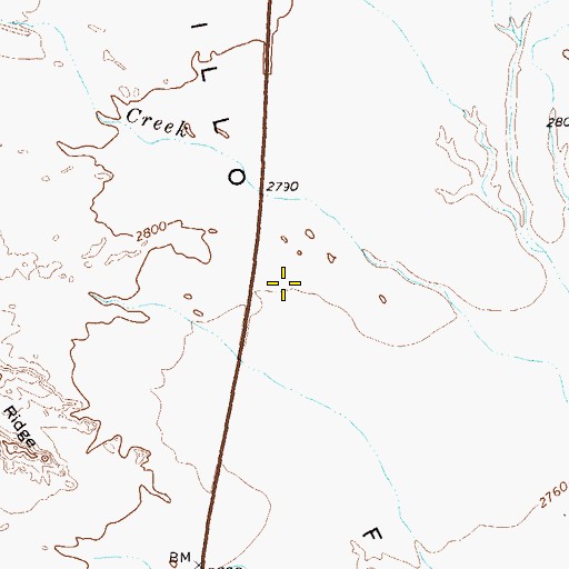 Topographic Map of Tornillo Flat, TX