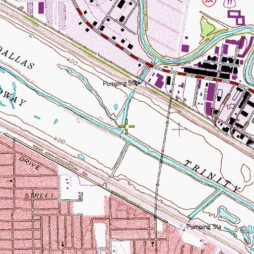 Topographic Map of Turtle Creek, TX