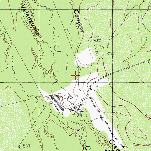 Topographic Map of Velenzuela Ranch, TX