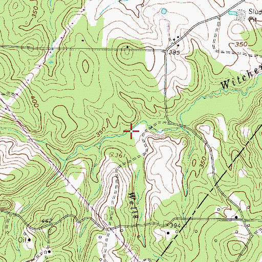 Topographic Map of Wells Branch, TX