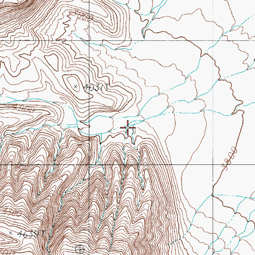 Topographic Map of Babb Canyon, TX