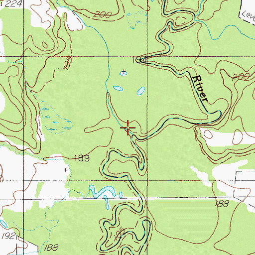 Topographic Map of Black Branch, TX