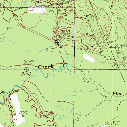 Topographic Map of Blankenship Creek, TX