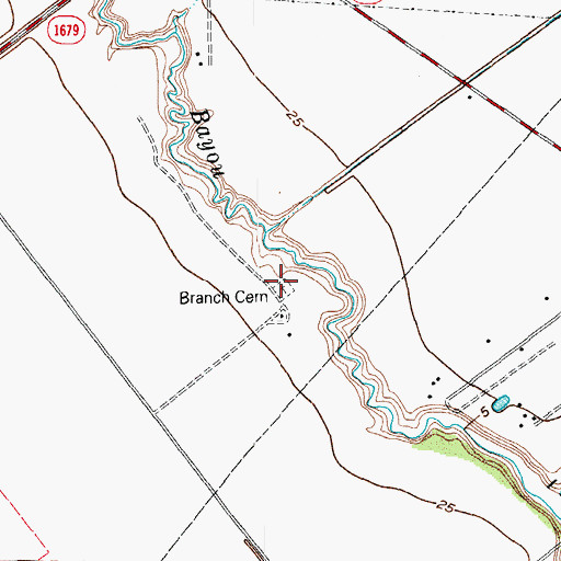 Topographic Map of Clark Family Cemetery, TX