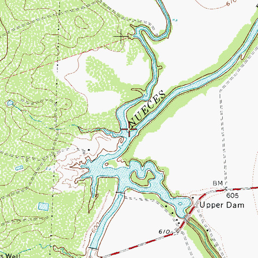 Topographic Map of Cambalache Creek, TX