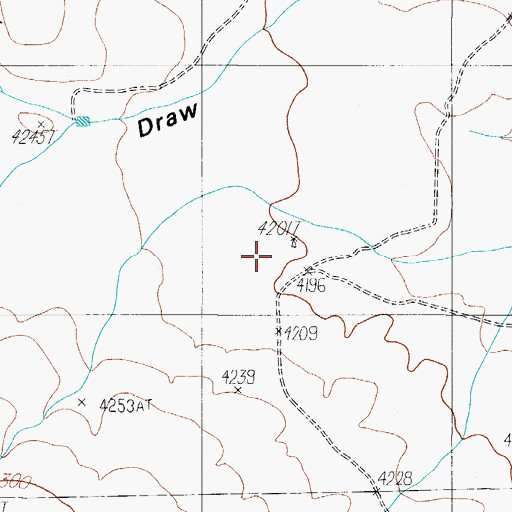 Topographic Map of Carpers Well, TX