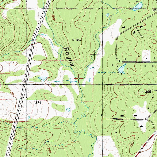 Topographic Map of Carrizo Branch, TX
