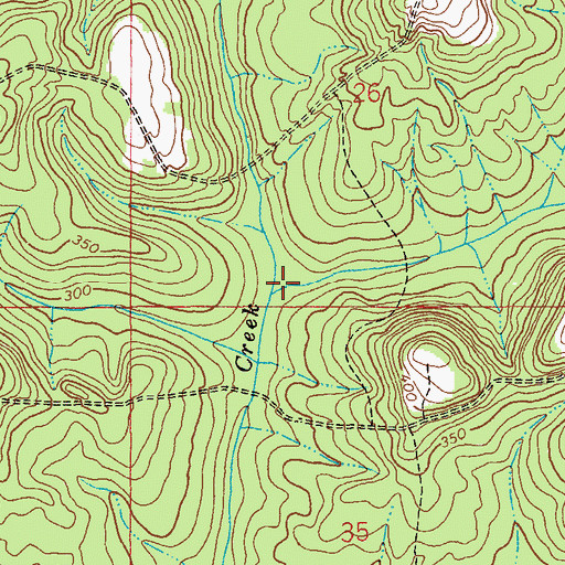 Topographic Map of Stokes Branch, AL